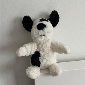Jellycat Black and White Plush Dog Toy
